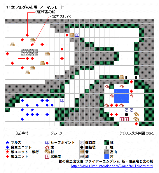 銀の意思流攻略 ファイアーエムブレム 新 暗黒竜と光の剣 １１章 ノルダの市場